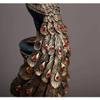 AAHIFIT Peacock Statue Home Decor, Modern Style Figurine for Hotel, Office, Living Room and Cafe. (19x6 in) view 2