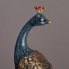 AAHIFIT Peacock Statue Home Decor, Modern Style Figurine for Hotel, Office, Living Room and Cafe. (19x6 in) view 3