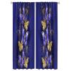 HZOHNAGO Retro Butterfly Curtains Purple Gold Butterflies Blackout Print Rod Pocket Window Drapes for Bedroom Living Room 42x63in view 1