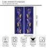 HZOHNAGO Retro Butterfly Curtains Purple Gold Butterflies Blackout Print Rod Pocket Window Drapes for Bedroom Living Room 42x63in view 2