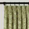 TWOPAGES Pinch Pleat Floral Curtain 63 Inch Long Light Filtering Privacy Drape Linen Textured Printed Curtain for Kitchen Bathroom (Jade, 52W x 63L Inches, 1 Panel) view 2