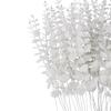 ABAJI Plastic Eucalyptus White Stems 12 Fake Faux Decorations Artificial Leaves Greenery Plant Leaf Home Office House Table Desk Decor Wedding Party Vase Forever Live view 2