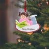 2025 Personalized Book Lovers Christmas Ornament, Personalized Girl Reading a Book Christmas Tree Ornaments, Librarian Ornament, Keepsake Gift for Bookworm view 2