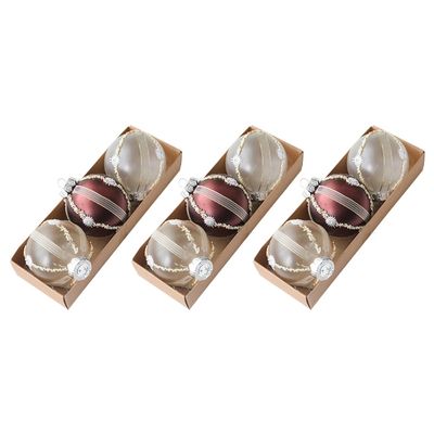 BALRAJ 9Pcs Large Christmas Balls Ornaments - 3.2 Shatterproof Hanging Ball Ornaments for Christmas Tree Decorations