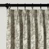 TWOPAGES Pinch Pleated Floral Curtain 72 Inch Long Light Filtering Privacy Drape Linen Textured Printed Curtain for Kitchen Bathroom (Stone, 40W x 72L Inches, 1 Panel) view 2