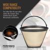Reusable #4 Gold Tone Mesh Cone Coffee Maker Filter Basket - exact Replacement for Cuisinart, Ninja, Hamilton Beach, Breville, Moccamaster, Bonavita, Farberware, 1pc view 3