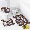 ZGDPBYF Halloween 3 Piece Bath Mats Funny Pumpkin Ghost Waterproof Non Slip Bath Mat Set, Washable Rug for Bathroom,-3-Piece Set view 4