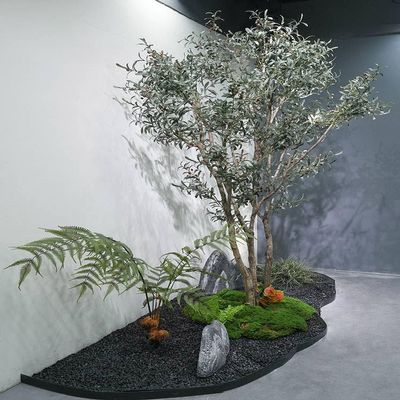 ESRADA Olive Tree Artificial Plants Indoor for Home Corner, Faux Olive Tree for Modern Home Office Living Room Floor Decor Indoor (no Bottom View) 2.8m