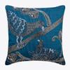 The HomeCentric Blue Throw Pillow Cover, Beaded Birds Theme Throw Pillows Cover, Pack of 2, 20x20 inch (50x50 cm) Throw Pillows Cover, Floral Cushion Cover, Square Silk Pillow Easter - Birdy Love view 1