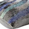 The HomeCentric Pillow Cover Pack of 2 18x18 inch (45x45 cm) Grey Decorative Cushion Cover Metallic Sequins Beaded Sparkly Glitter Pillow Cover Square Silk Pillow Cover Couch Abstract - Wild Night view 2