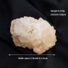 AAKOMA Irregular Natural Clear Quartz Crystal Cluster Clear Quartz Crystal Flower Rock Minerals Druzy Geode Specimen Home Decor, Crystal, Fengshui,200g (Size : 120g) view 3