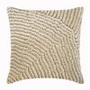The HomeCentric Euro Sham Pillow Covers, Pearl Ivory, 26x26 inch (65x65 cm), Silk, Abstract, Contemporary view 1
