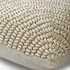 The HomeCentric Euro Sham Pillow Covers, Pearl Ivory, 26x26 inch (65x65 cm), Silk, Abstract, Contemporary view 2