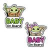 Baby on Board Sticker for Cars Cartoon Type [03. Cute Alien Boy + 04. Cute Alien Girl] view 1