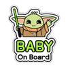 Baby on Board Sticker for Cars Cartoon Type [03. Cute Alien Boy + 04. Cute Alien Girl] view 2