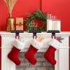 BlissfulTie Christmas Stocking Holders for Mantle Set of 6, Upgraded Weighted Sturdy Hangers (Black) view 3
