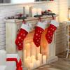 BlissfulTie Christmas Stocking Holders for Mantle Set of 6, Upgraded Weighted Sturdy Hangers (Black) view 4