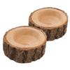DOITOOL 10pcs Wooden Tealight Holders Rustic Log Candle Stands for Home Decor Wedding Centerpieces Romantic Dinner Party Decorations Miniature Votive Candle Holders view 3