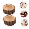 DOITOOL 10pcs Wooden Tealight Holders Rustic Log Candle Stands for Home Decor Wedding Centerpieces Romantic Dinner Party Decorations Miniature Votive Candle Holders view 4