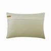 The HomeCentric Ivory Pack of 2, 12"x20" (30x50 cm) Rectangle Pillow Covers, Linen Applique Lumbar Pillow Covers, Geometric Pattern Modern Style - Gold Heist view 3