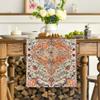 Artoid Mode Boho Bohemia Style Orange Table Runner, Country Rustic Farmhouse Magical Fall Kitchen Dining Table Decoration for Home Party Decor 13x120 Inch view 2