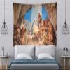 CORFOTO 59x50 Inch Fabric Christmas Birth of Jesus Tapestry Night Manger Nativity Scene Painting Wall Hanging Christian Tapestry for Wall Decor Bedroom Aesthetic Living Room Decor Wall Art Poster view 4