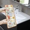 Fantasy Style Faucet Draining Mat, Floral Sink Faucet Mat, Kitchen Sink Absorbent Mat, Diatom Mud Kitchen Faucet Mat Sink Splash Guard, for Bathroom & Kitchen (#06) view 2
