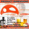 Crescent Tool Compatible for Jack Lalanne Power Juicer Juicer Repalcement Parts for CL003AP E1188 E1189 MT1000 Orange view 2