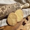 Embossing Rolling Pin CHRISTMAS PRINTS. Laser Engraved Dough Roller for Embossing Homemade Christmas Cookies by Algis Crafts view 1