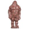 SUNYIK Sesame Red Carved Gorillas Statue Figurine, Natural Stone Ape Statue for Home Office Decor Reiki Healing Meditation view 1