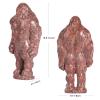 SUNYIK Sesame Red Carved Gorillas Statue Figurine, Natural Stone Ape Statue for Home Office Decor Reiki Healing Meditation view 2