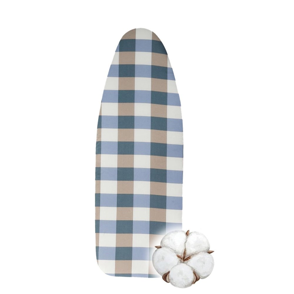 Ironing Board Cover 100% Cotton, Ironing Board Covers Universal Fit Cuts Ironing Time In Half, Iron Cover Standard Full Size 12x35", 13x39", 16x43", Drawstring Tightening ( Color : C , Size : 16x43"(4