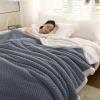 SLDAGe Fluffy Comfy Blankets, Fleece King Size Throw Blanket for Bed, Lightweight Cozy Fall Throw Blankets, Super Soft and Warm Winter Blankets and Throws for Sofa/Couch,Gray,47" x 79" view 1