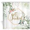 MDUKOIN Green Leaves Shower Curtain - Floral Shower Curtain for Bathroom - Eucalyptus Plant Decoration - Waterproof - 47x64in view 2