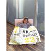 Bhaisajyaguru Personalized Baby Blanket with Birth Information, Customized Bee Pattern Name Blanket from Baby's Name Birth Time Date, Gift for New Mom Dad Granddaughter Grandson 40"x30" for Pets view 2