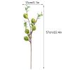 ZHDOKA 22in Artificial Lemon Tree Branch,Fake Foam Lemon Stem with Green Leaves for Vase, Lifelike Lemon Plant Faux Fruit Floral Pick for Home Kitchen Farmhouse Table Centerpiece (Green) view 2