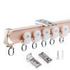 Bendable Curtain Track Curtain Rail For Bay Window - With Wall Bracket And Ceiling Bracket, Easy To Install, For Bedroom U-shaped L-shaped Windows, Room Dividers Curtain Rods view 1