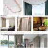 Bendable Curtain Track Curtain Rail For Bay Window - With Wall Bracket And Ceiling Bracket, Easy To Install, For Bedroom U-shaped L-shaped Windows, Room Dividers Curtain Rods view 3
