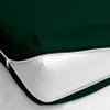 RMS BEDDING Zipper Fitted Sheet Made of 100% Egyptian Cotton Fabric Super Soft- Queen Size Upto 15 Inch Deep Pocket- Teal Green Color view 1