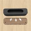 Drawer Handles,Cabinet Pulls, 2 Pcs Drawer Flush Sliding Door Slotting Fastener Invisible Pull Concealed Handle Grey Cabinet zinc Alloy Recessed Drawer Knob Door Levers with Screws (Hole spacing 160mm view 3