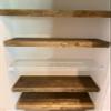 Wire Rack Cover by Crafted Palm for Removable Wood Shelf Covering in Closet, Kitchen Pantry, Bathroom, Office, Hallway or mudroom Shelving Board Upgrade (25 Inch Length, 12 inch deep, Jacobean) view 2