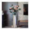 Decorative Vase Large Floor Plant Bonsai Ceramic Dried Flowers Silver Tall Vase Bonsai Flower Pot Home Decorations Living Room Dried Flower Arrangement Ornaments Ceramic Vase Glass Vase Hydroponic Flo view 1