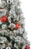 Northlight Pre-Lit Potted Snowy Bristle Pine Artificial Christmas Tree Clear Lights - 5' view 4