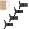 4 Pack 4" Black Wrought Iron Hinges - Hand Forged Wrought Iron Door Hinges  Handmade Rustic Iron Hinges for Farmhouse Shutters, Chests, Barn Doors, Shutter and Gates  The Farmhouse Series view 1