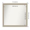 Amanti Art Silver Bathroom Mirror for Over Sink, 31x42 Mezzo Silver Rectangle Vanity Mirror, X-Large Modern Wood Frame, Hangs Horizonally and Vertically, Bathroom Wall Decor, Non-Beveled Edge view 4