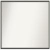 Amanti Art Black Bathroom Mirror for Over Sink, 28x39 Theo Black Silver Narrow Rectangle Vanity Mirror, X-Large Modern Wood Frame, Hangs Horizonally or Vertically, Bathroom Wall Decor,Non-Beveled Edge view 1