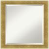 Amanti Art Grey Bathroom Mirror for Over Sink, 23x19 Angled Metallic Rainbow Rectangle Vanity Mirror, Small Modern Wood Frame, Hangs Horizonally and Vertically, Bathroom Wall Decor, Beveled Edge view 1