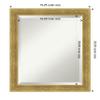 Amanti Art Grey Bathroom Mirror for Over Sink, 23x19 Angled Metallic Rainbow Rectangle Vanity Mirror, Small Modern Wood Frame, Hangs Horizonally and Vertically, Bathroom Wall Decor, Beveled Edge view 4