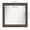 Amanti Art Bronze Bathroom Mirror for Over Sink, 28x34 Dappled Light Bronze Rectangle Vanity Mirror, Large Modern Wood Frame, Hangs Horizonally and Vertically, Bathroom Wall Decor, Non-Beveled Edge view 4
