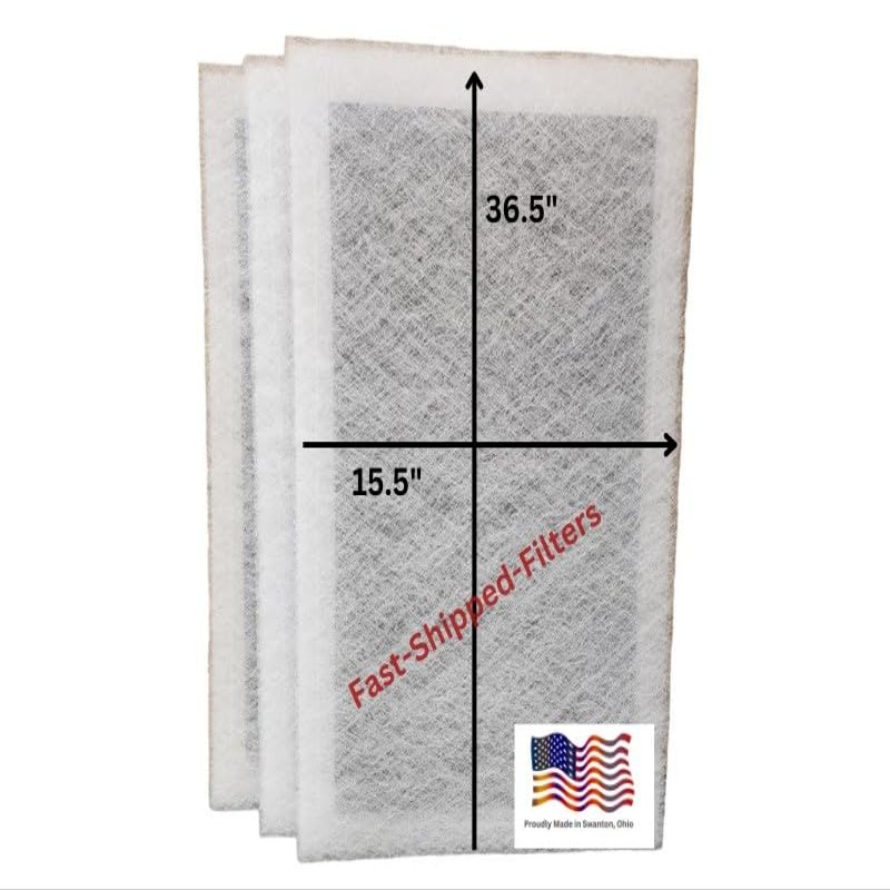 Fast-Shipped-Filters 3 Pack AC-RBC-5 Replacement Filters Designed to Fit with SpacePak Purepak air cleaner White